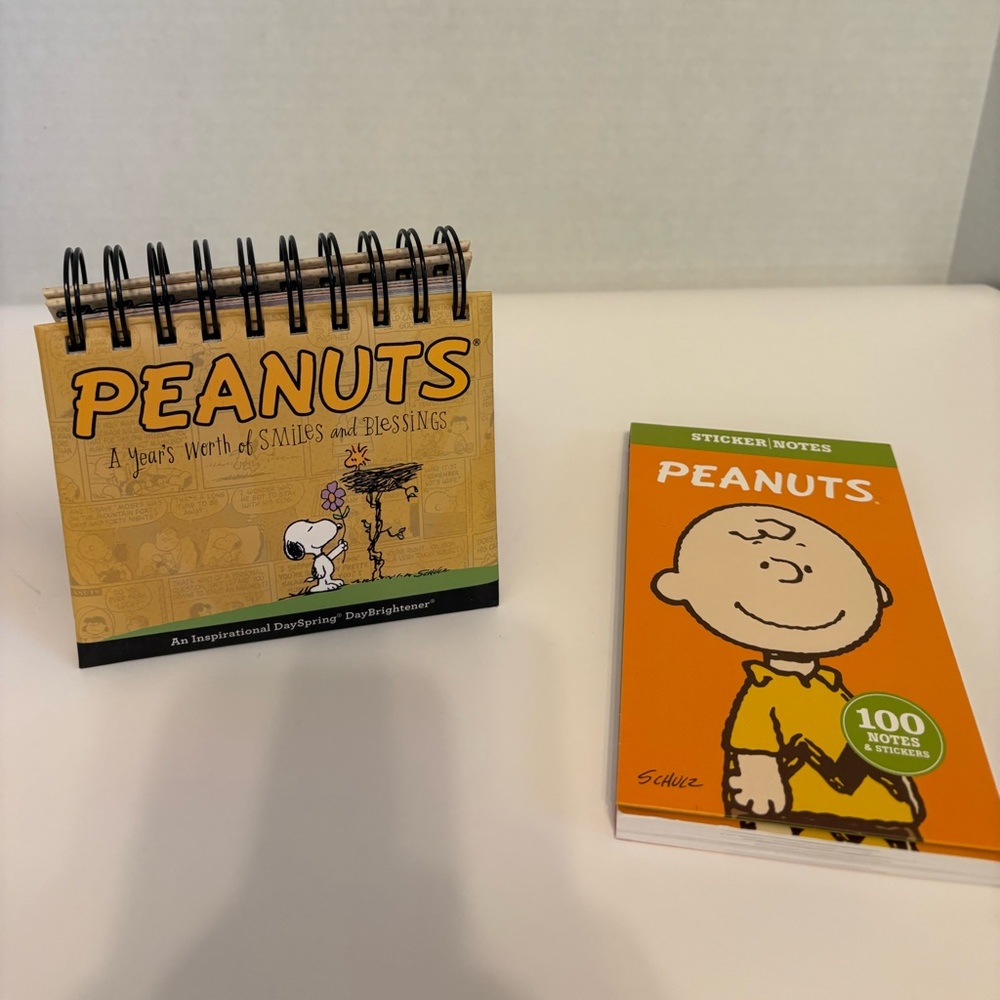 Peanuts Smiles and Blessings perpetual calendar and Notes & Stickers